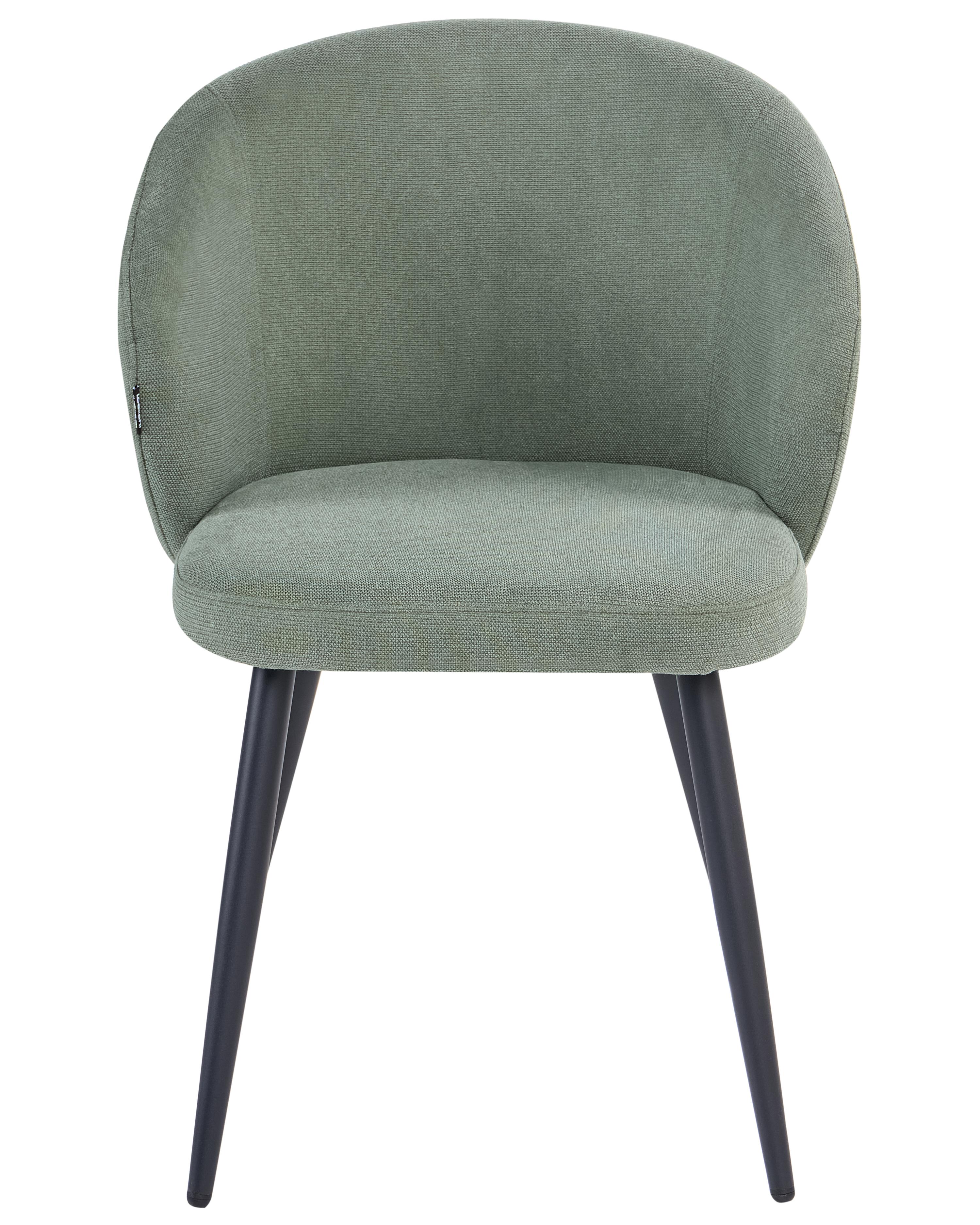 Set van 2 eetkamerstoelen MOUNDVILLE Stof Lichtgroen