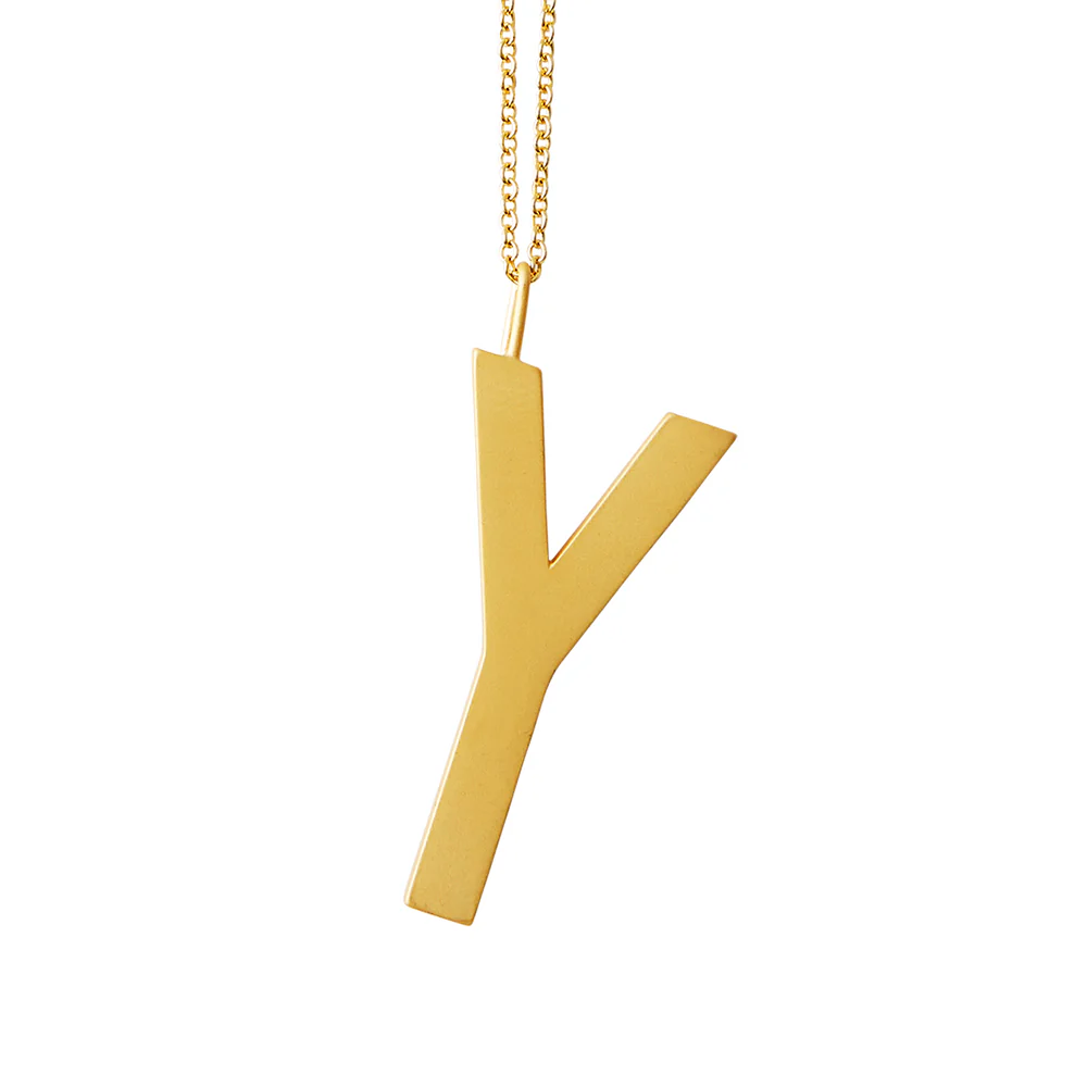 Design Letters  Design Letters Archetypes vedhæng, forgyldt - 30 mm.