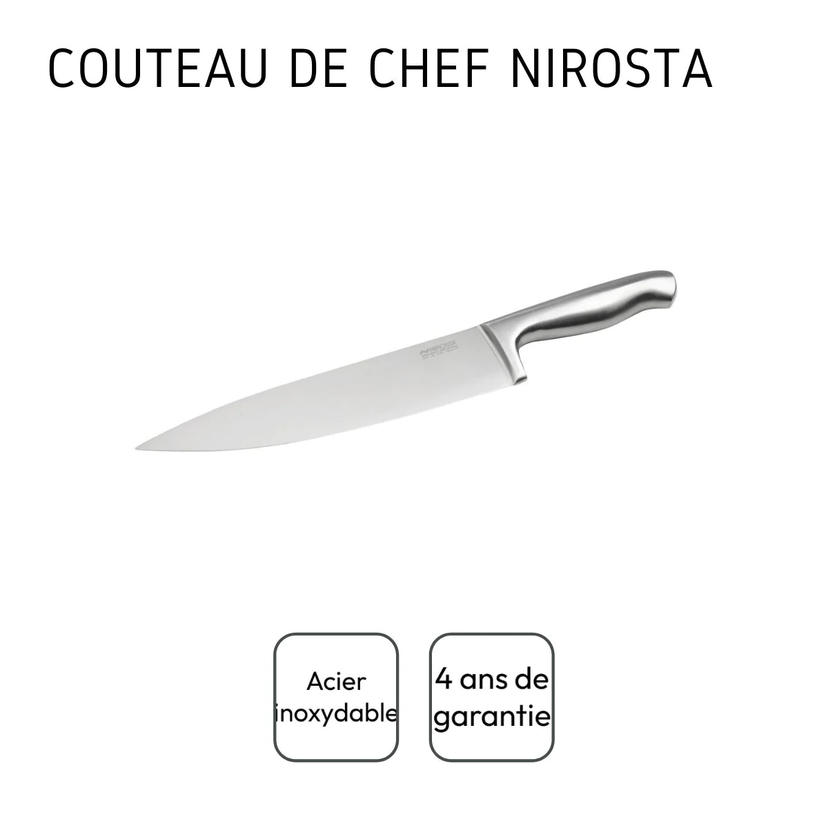Couteau de chef 33 cm en inox Star