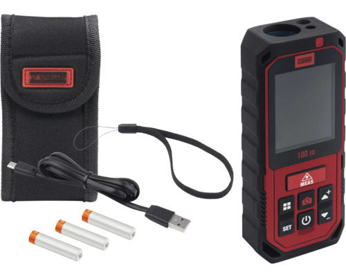 JC Schwarz Laserafstandsmeter 100 m met camera IP65 incl. accessoires
