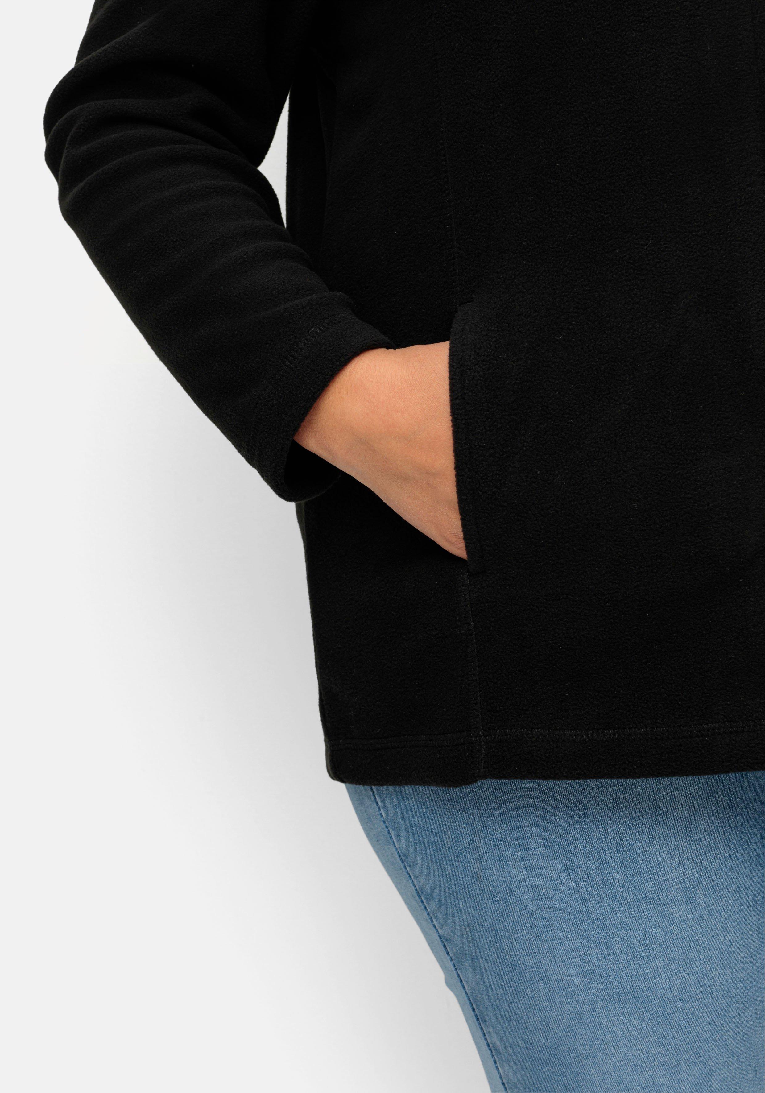 Kuschelige Fleecejacke mit Reißverschluss