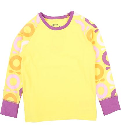 Katvig Pullover - Gelb m. Äpfeln