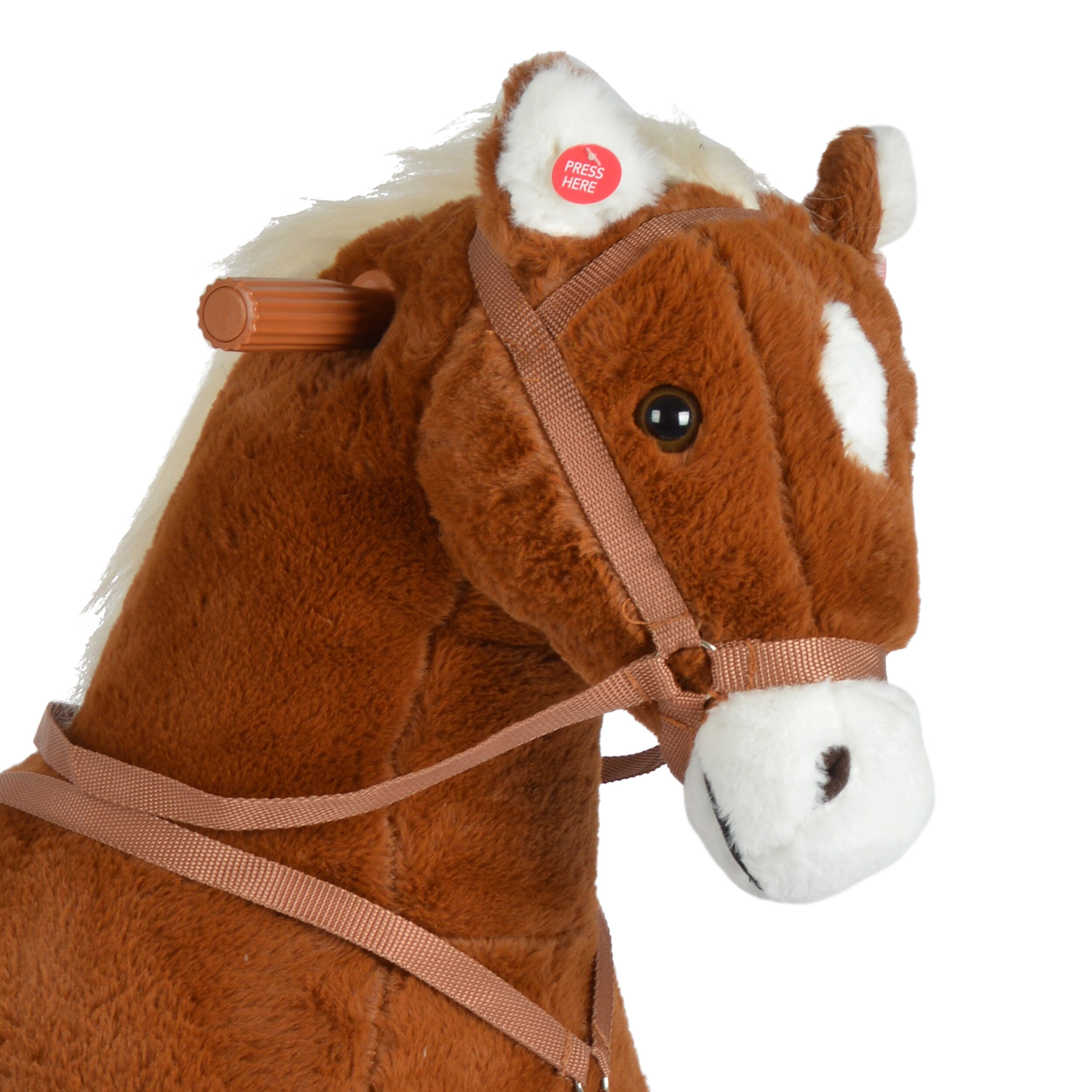 Pink Papaya Reitpferd auf Rollen Amigo - 90 cm