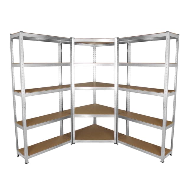 Galwix 90cm Racking-sæt: Hjørneskabe og 2 garagerack-båse
