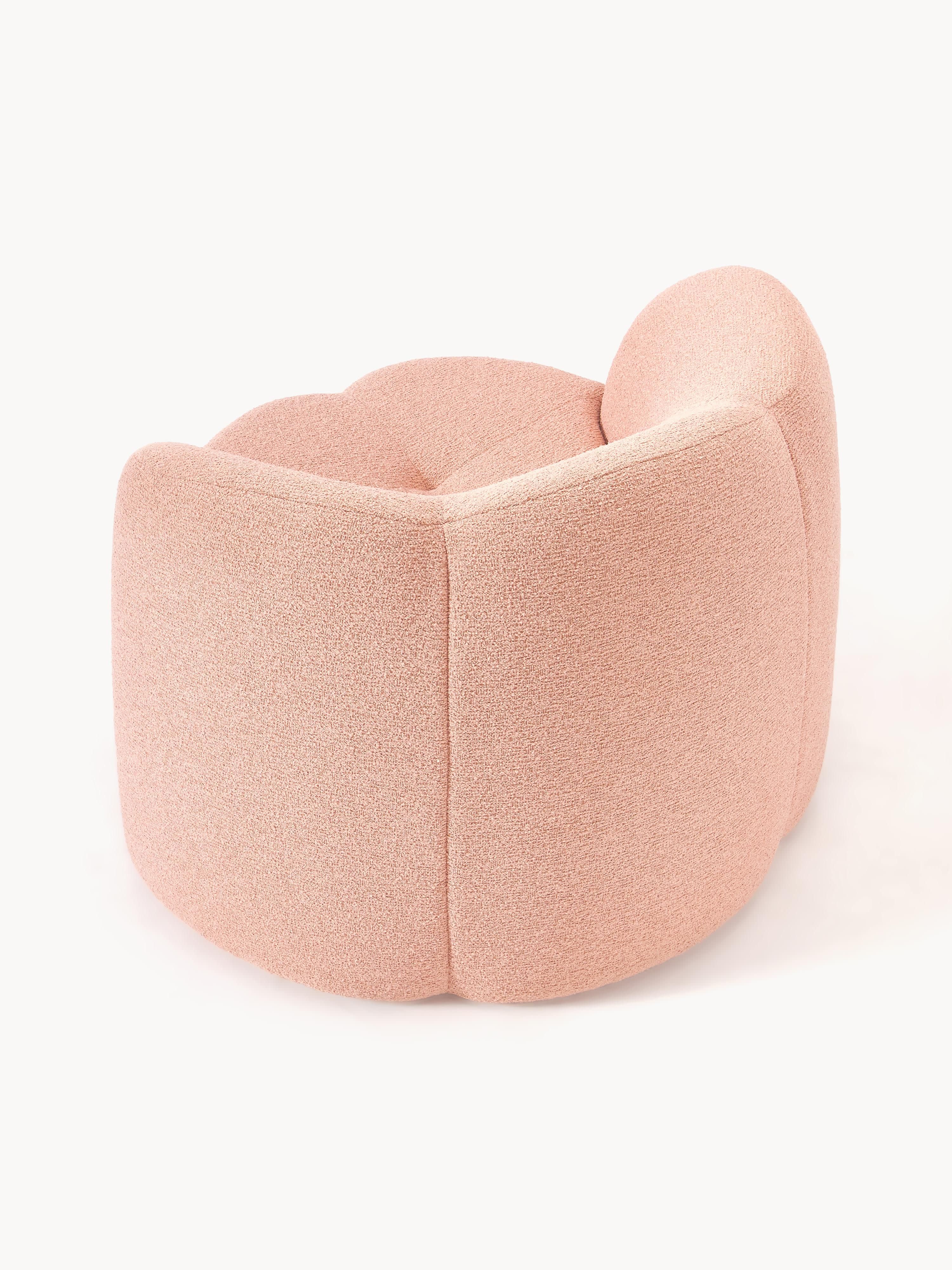 Bouclé loungefauteuil Fleur