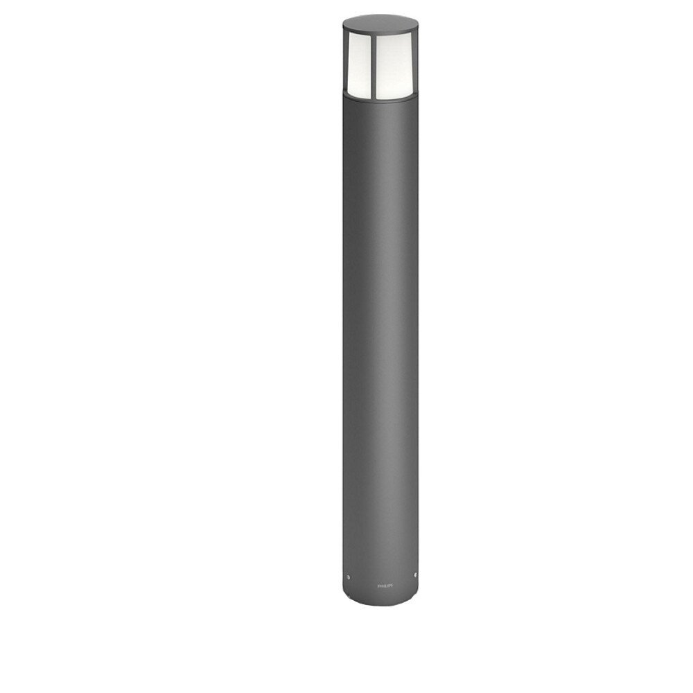 Stijlvolle LED-padverlichtingsstaaf van aluminium in antraciet, hoogte 770 mm