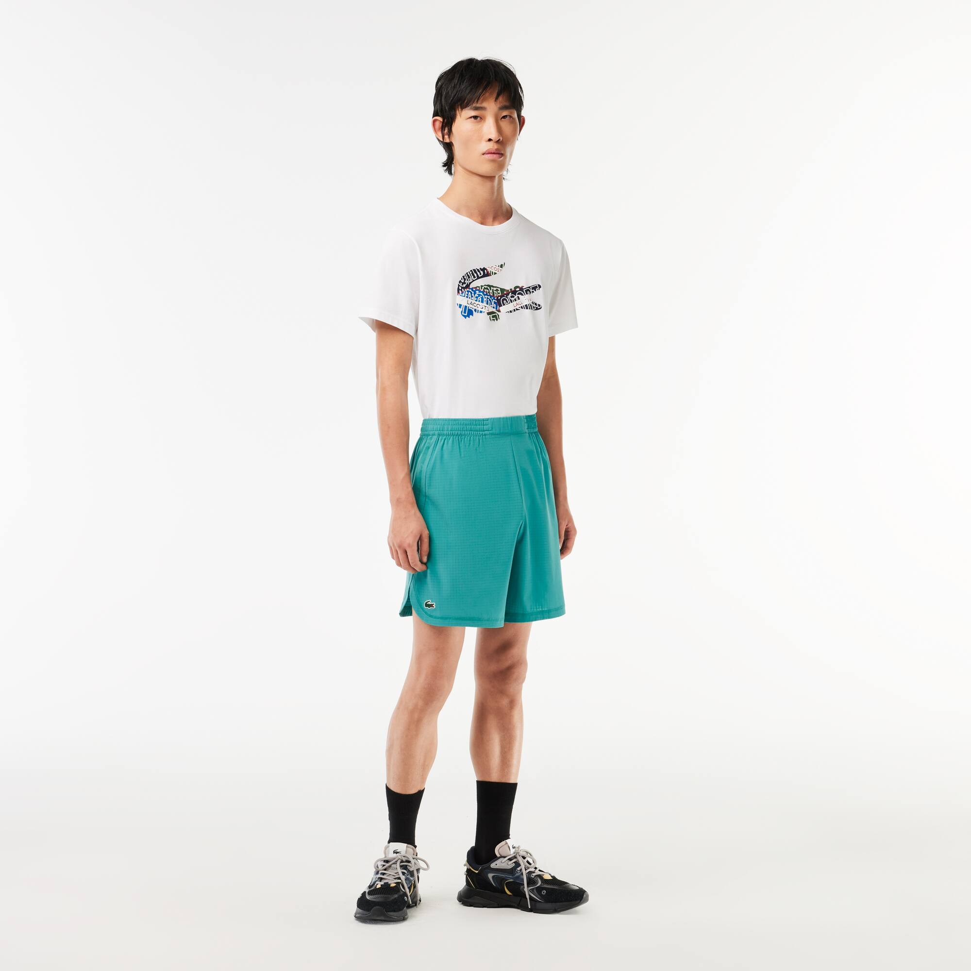 Herren LACOSTE SPORT Mesh-Shorts mit Stretch Bermudas - Blau - Lacoste - Herren