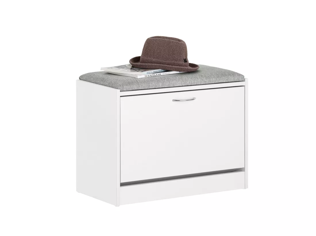 Banc Armoire à Chaussures 1 abattant avec Coussin Meuble d’entrée, FSR16-HG