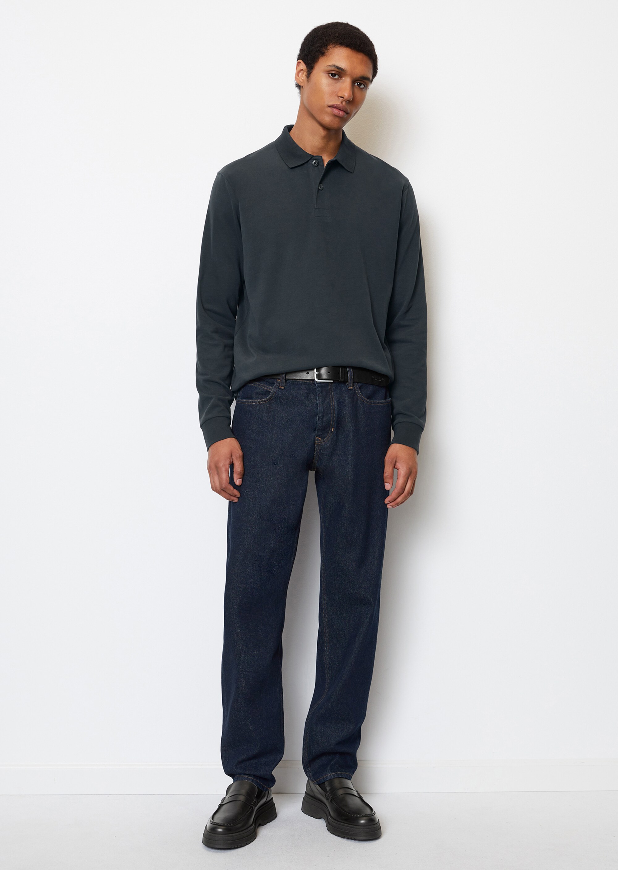 Poloshirt regular aus softem Heavy-Jersey