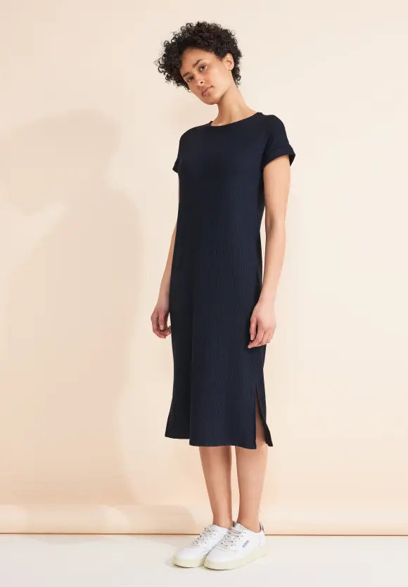 Easy Ripp Kleid - deep blue