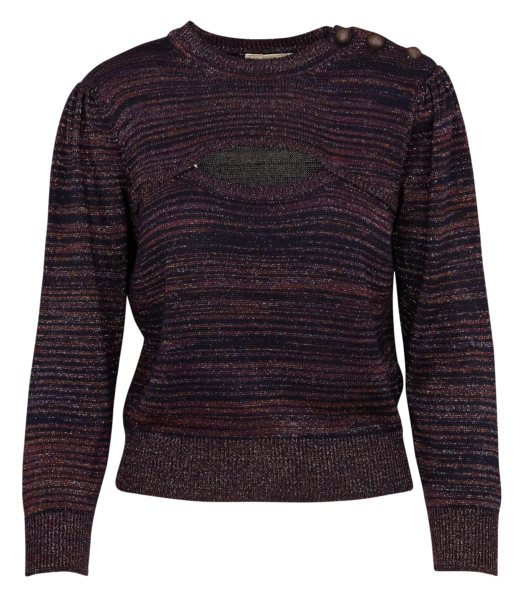 BAYLALUZ - Pull droit à col rond | Violet