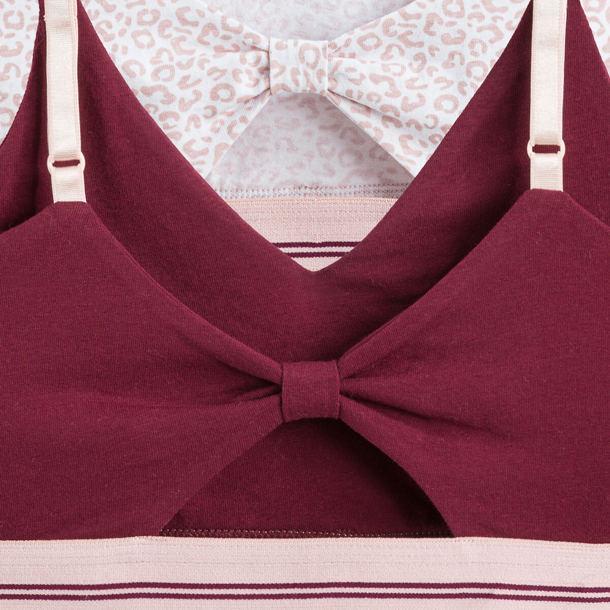 COLEÇÃO LA REDOUTE<br>Conjunto de 2 bustiês com alças finas