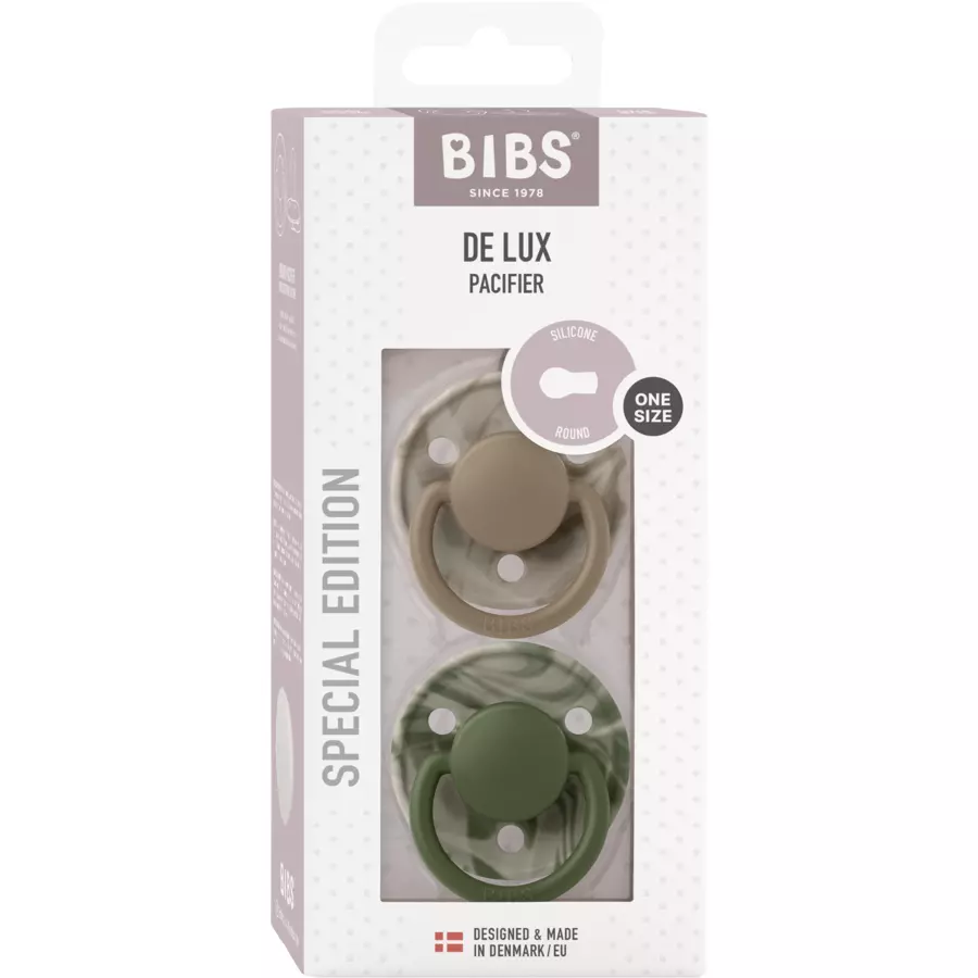 BIBS® Schnuller De Lux Silikon 0-36 Monate Camo Tie Dye 2 Stück