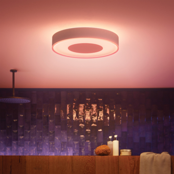 Philips Hue badkamerplafondlamp Xamento wit - warm tot koelwit licht 34W - Ø 38 cm