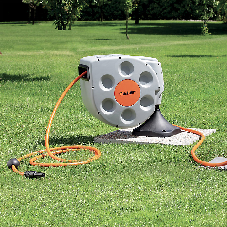 Base de fixation au sol pour dévidoir automatique Claber Rotoroll Evolution