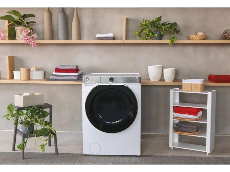 Hoover Waschmaschine H5WPB447AMBC/1-S Links Frontloader mit 7 kg Ladekapazität