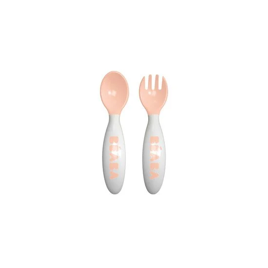 Lot de 2 couverts ergonomiques   Nude        de               Béaba