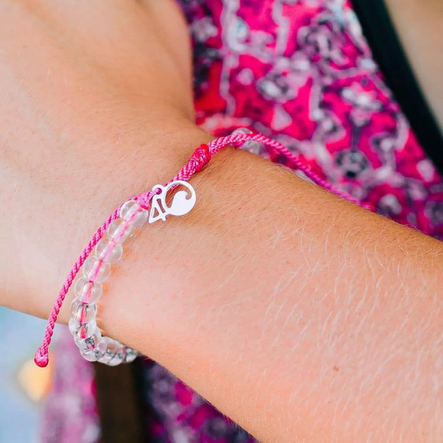 4Ocean Flamingo Braided Armbånd Plast Flamingo02