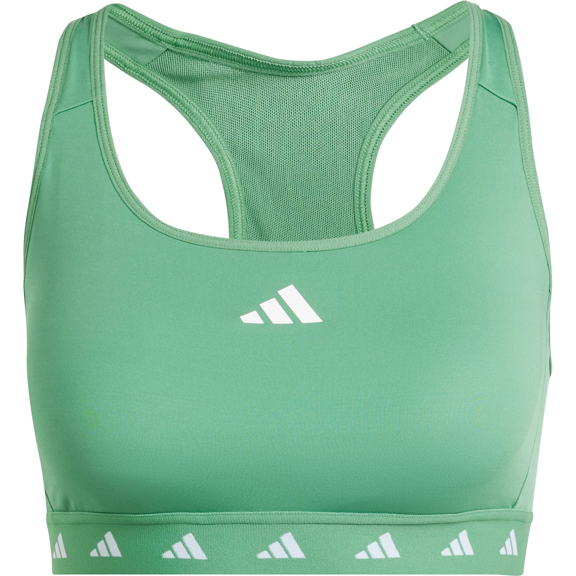 adidas Powerreact Training Medium-Support Techfit Sport BH Damen preloved green