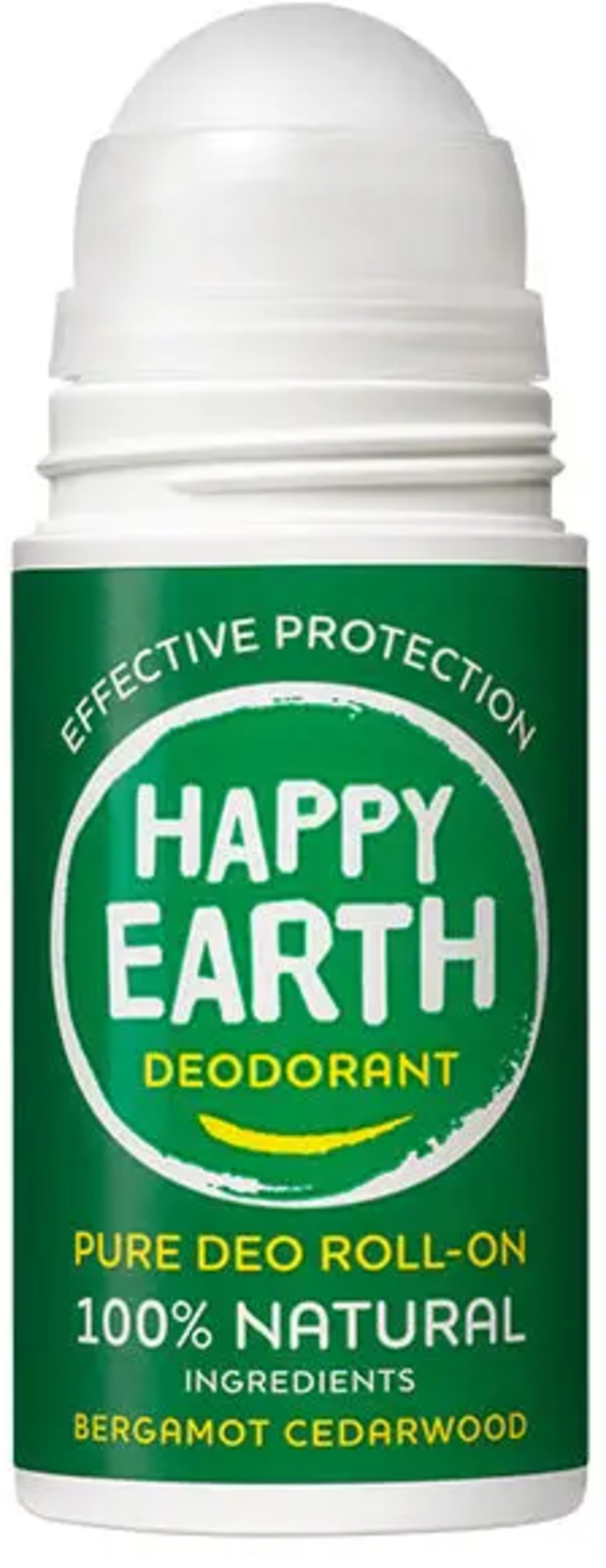 Happy Earth  Pure Deo Roll-On, Bergamot Cedarwood (75 ml)