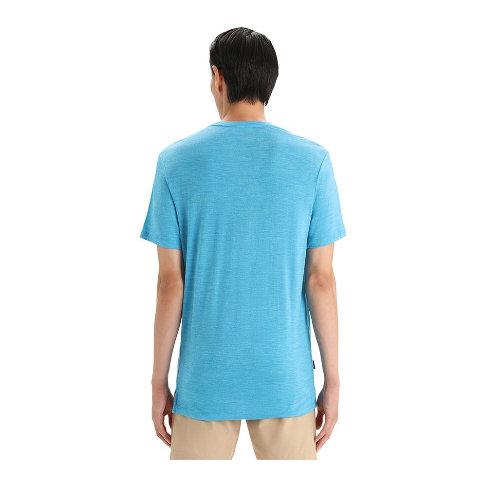 Icebreaker SPHERE II - Tee-shirt Homme geo blue hthr