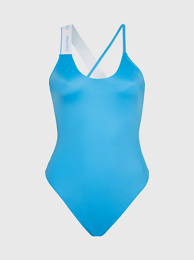 Maiô com decote halter - CK Meta Legacy