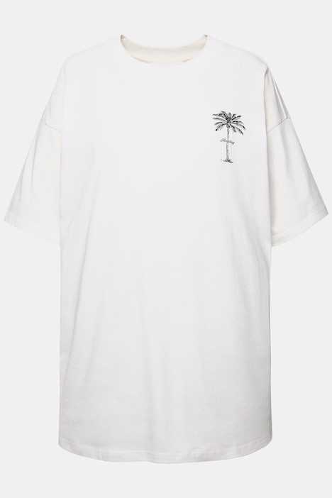 Longshirt, Rundhals, Palme