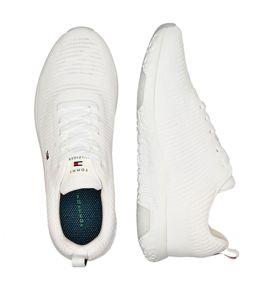 Tênis Tommy Hilfiger Corporate Knit Rib Runner, Branco