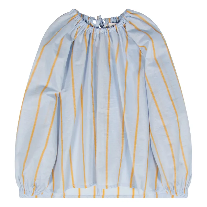 Tangerine Blouse Rayée | Bleu Clair