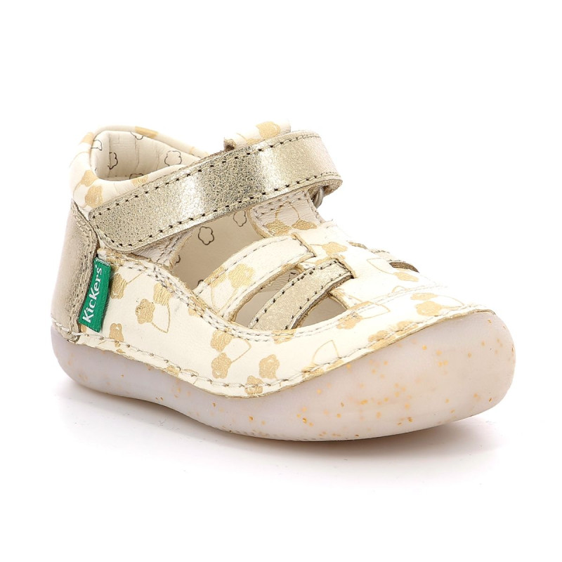 Kickers Kickers Sushy Blanc Or Fleurs