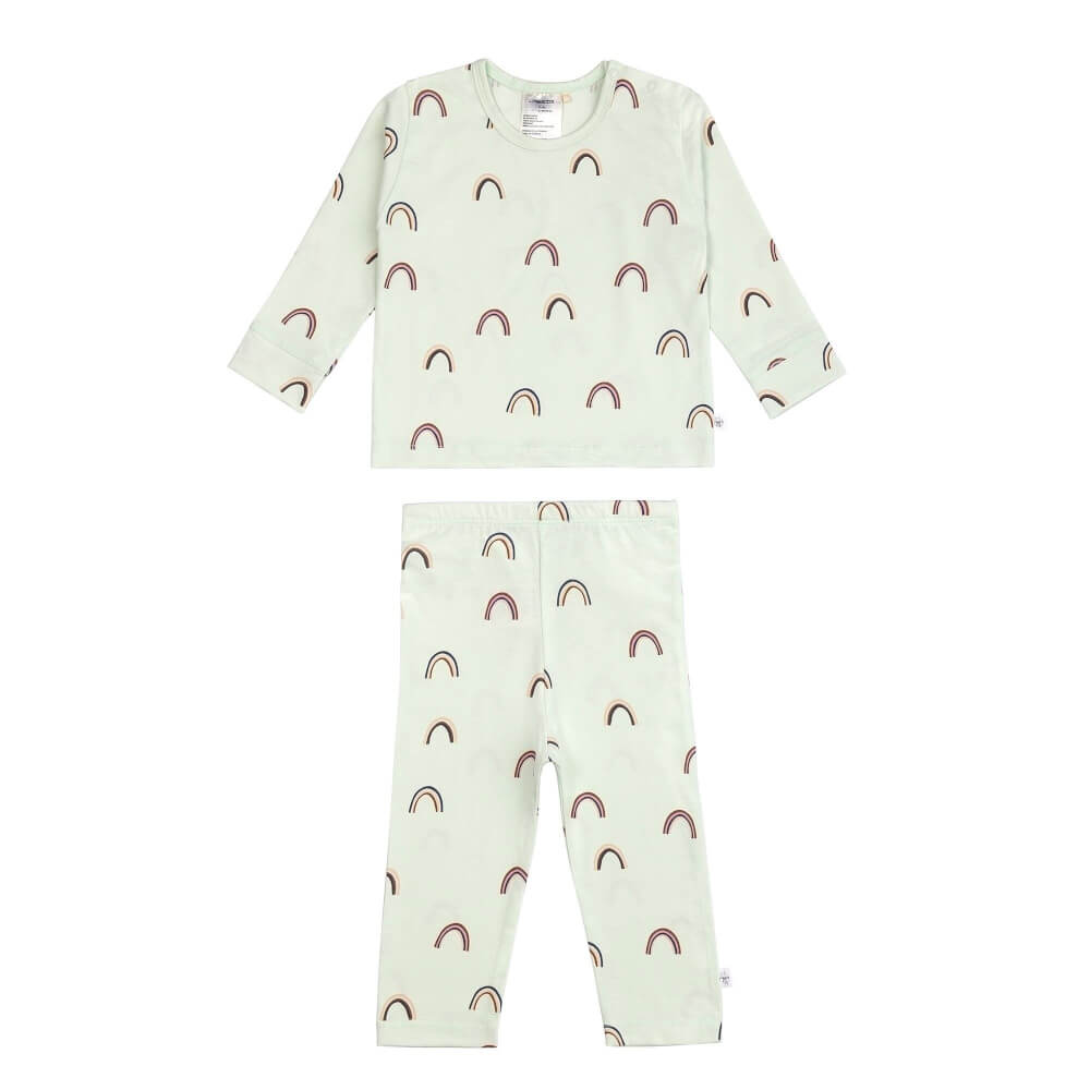 Long Sleeve Set Rainbow mint, 86/92,