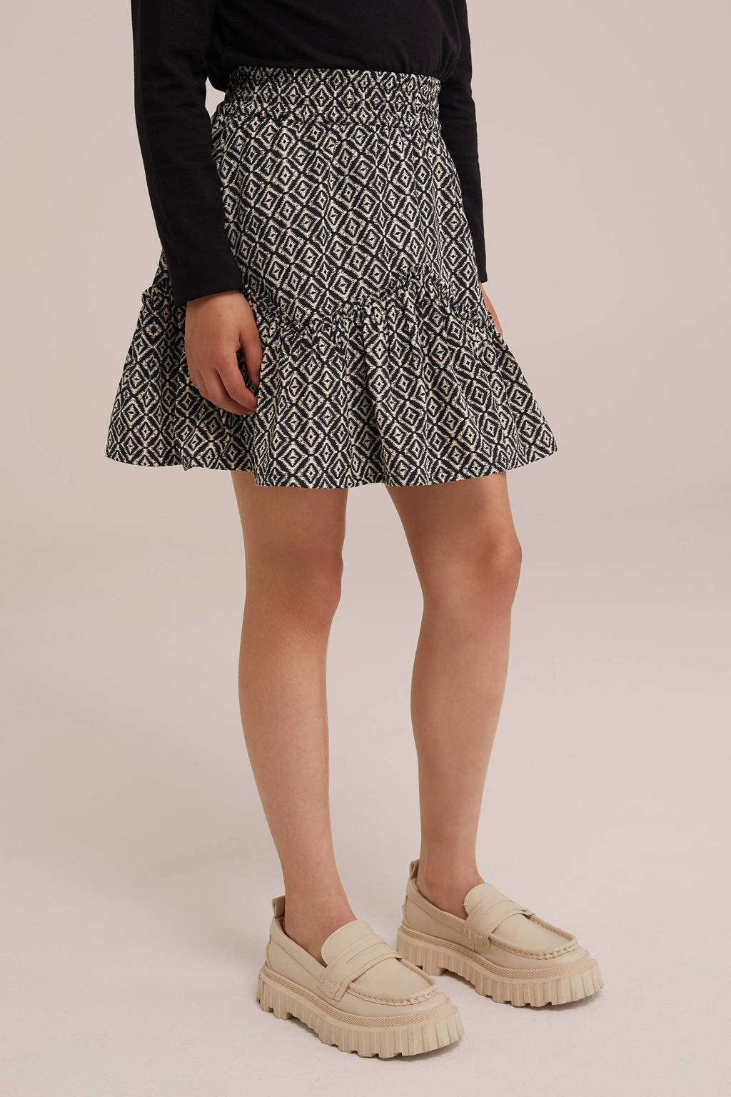 WE Fashion a-lijn rok zand