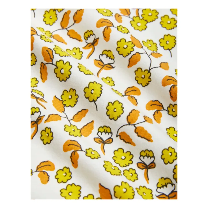 Mini Rodini T-Shirt Fleur Coton Bio | Ecru
