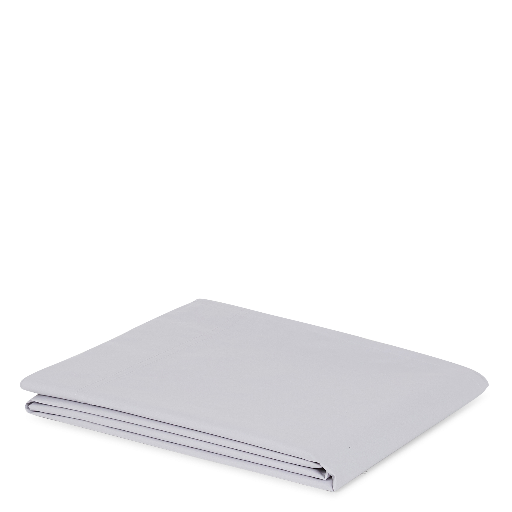 Drap plat en coton | Gris