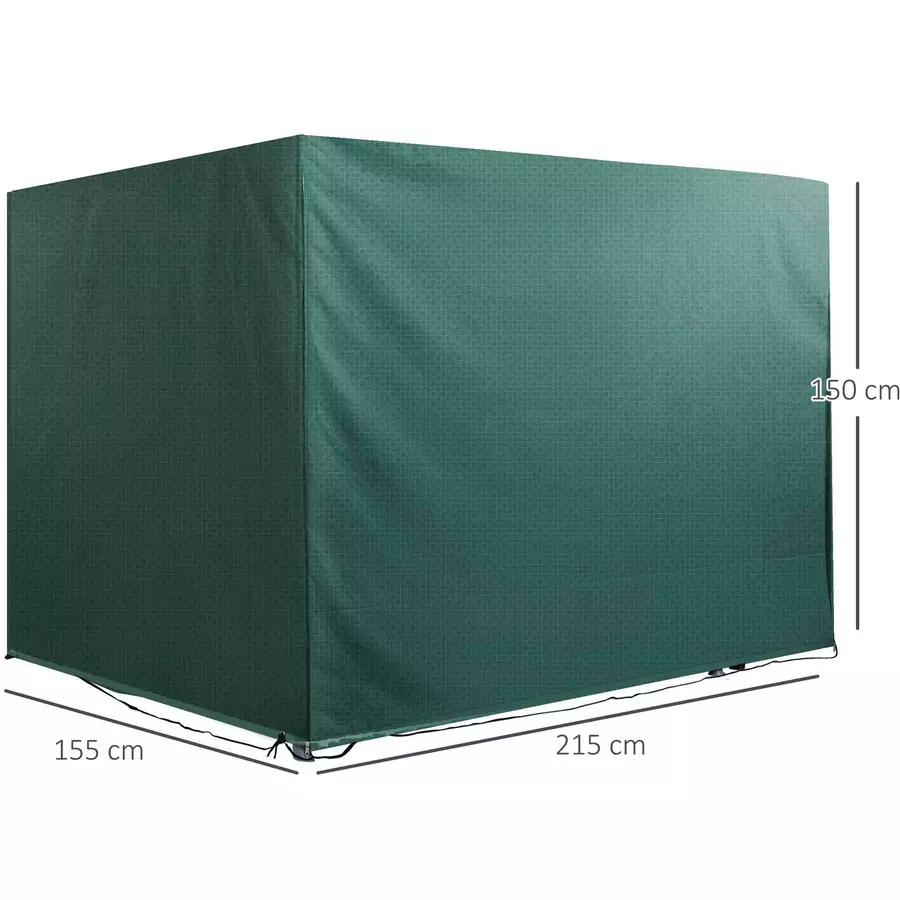 Outsunny Abdeckhaube für Gartenmöbel grün