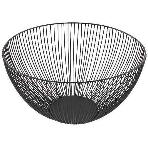 Corbeille à fruits 25 cm Noire - Wire