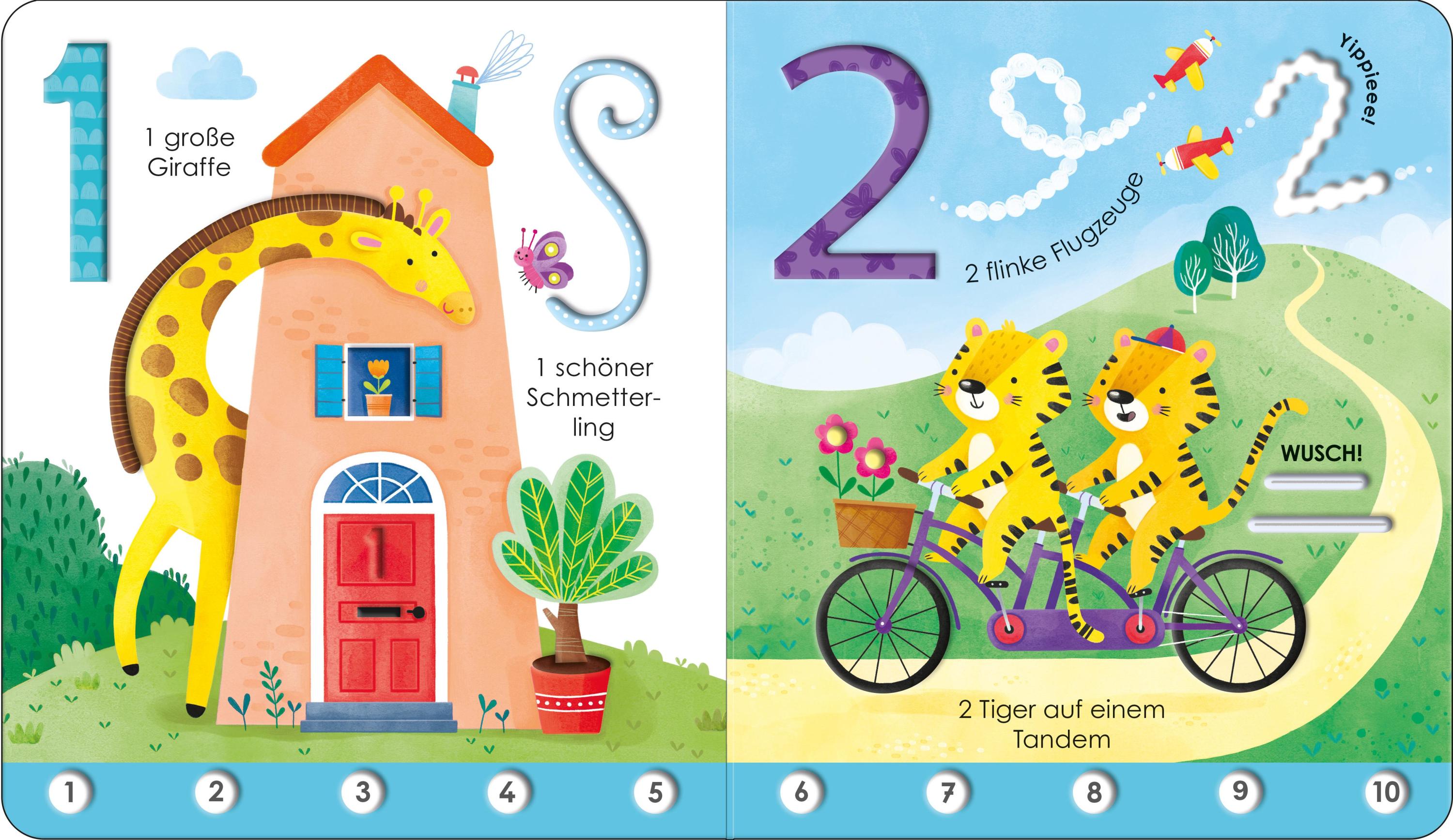 Fingerspuren-Buch: 1, 2, 3