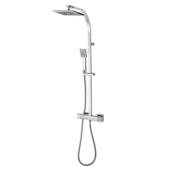 Colonne de douche thermostatique chromée GoodHome Kever