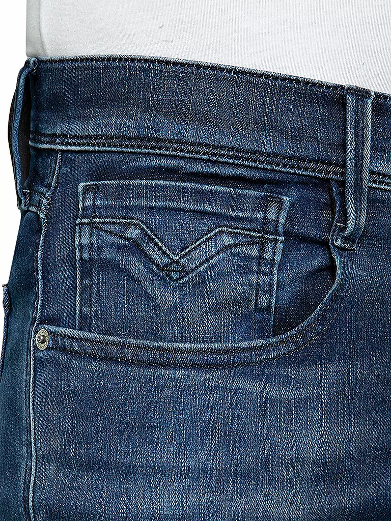 REPLAY Jeans Slim Fit ANBASS HYPERFLEX CLOUDS blau