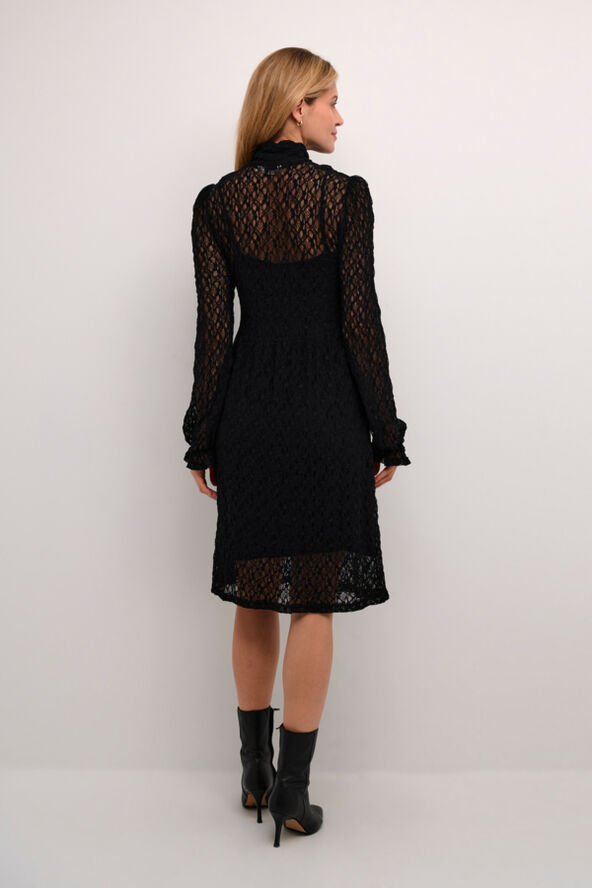 Cream CRTamara Lace Dress Pitch black