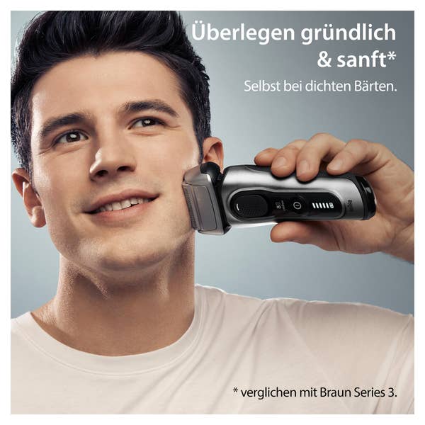 Braun Series 8 Elektrorasierer, Reinigungsstation, Wet & Dry Elektrorasierer, 8567cc, Silber