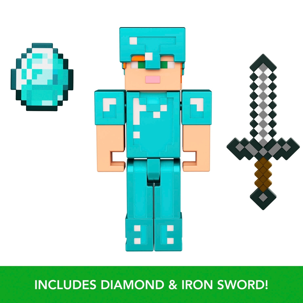 Minecraft Core Figur 8 cm Alex in Diamantrüstung