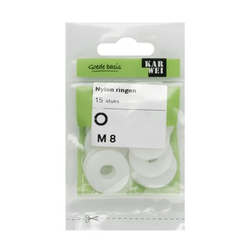 KARWEI nylon ring M8 (15 stuks)