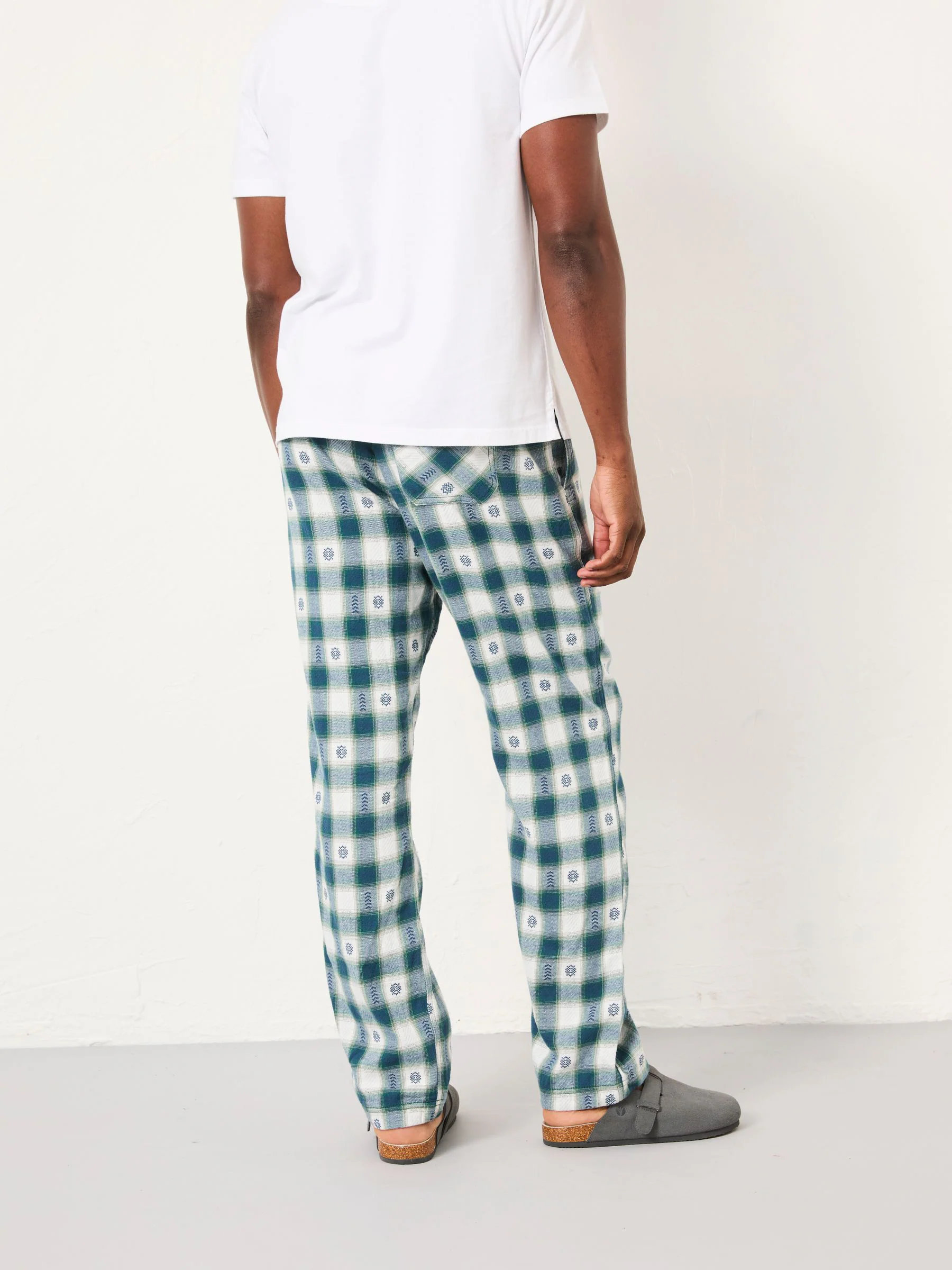 FatFace Jacquard Check Pyjama Bottoms