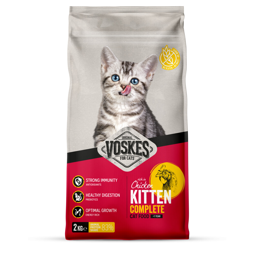 Voskes Kattenbrokken Kitten Kip2 kg