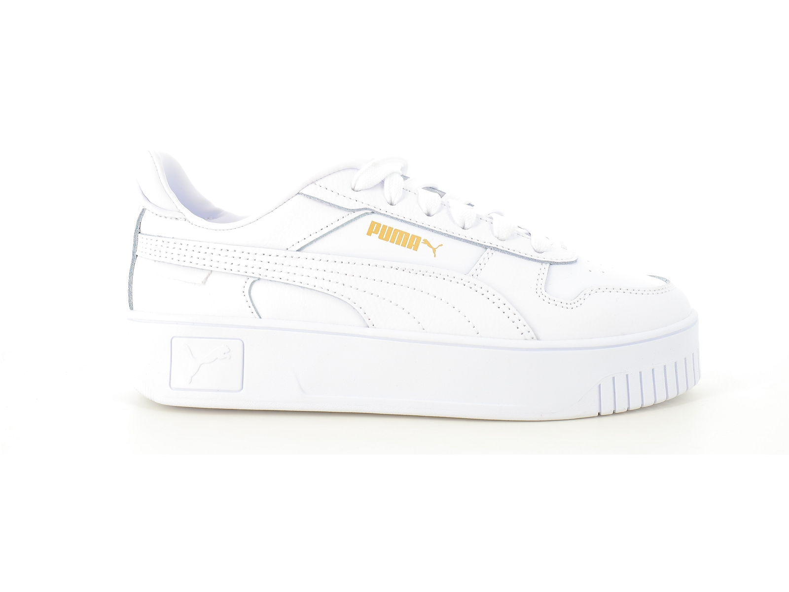 Puma-389390 Matières combinées Blanc-Or