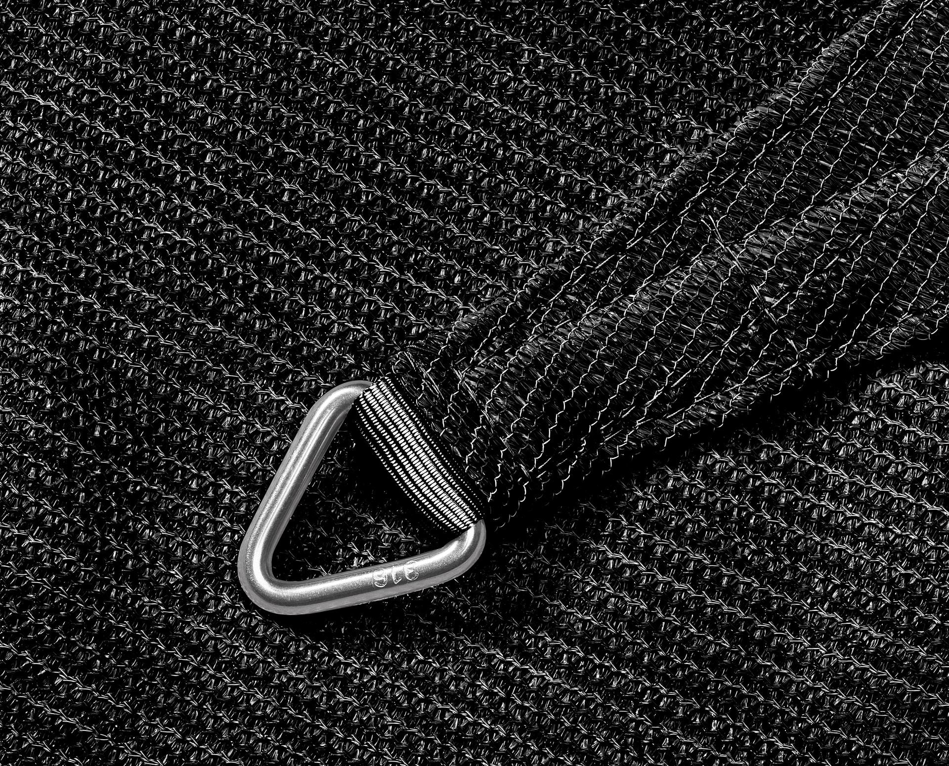 Platinum schaduwdoek Coolfit L500 x B500 cm - Zwarte vierkante
