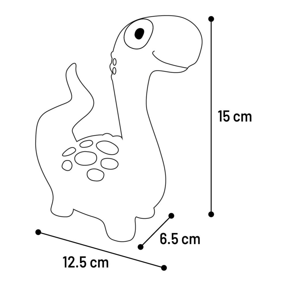 Jouet dinosaure violet en latex hauteur 15 cm pour chien