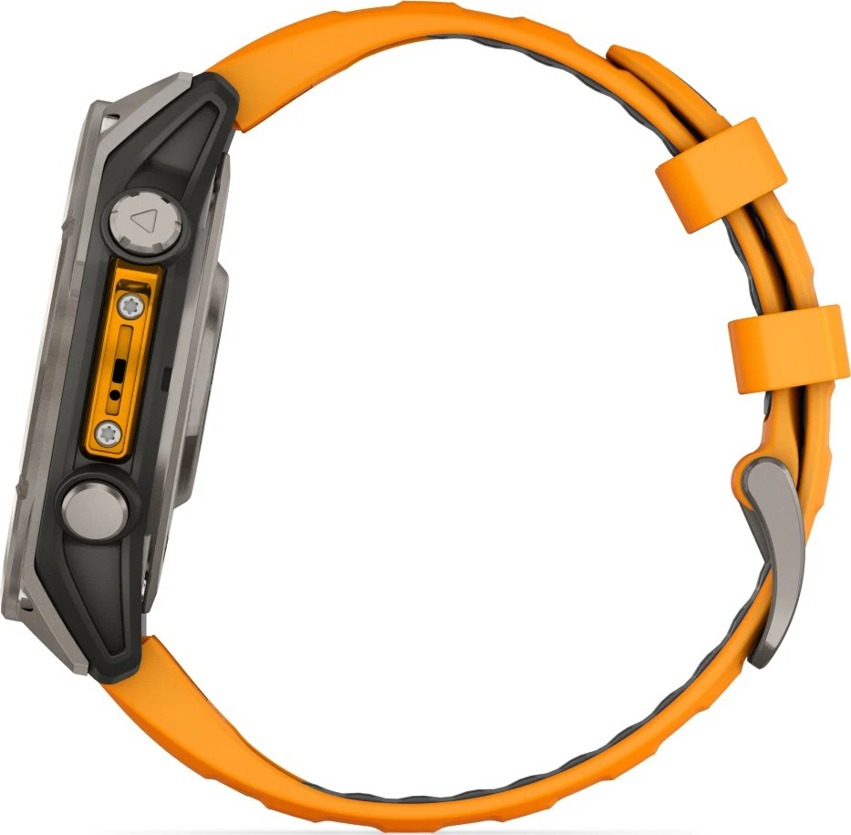 Fenix 8 - AMOLED Sapphire - 47mm Titanium/Orange Spark/Graphite