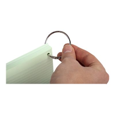 Exacompta Flashcars - 50 Bristols pour révisions sous anneau - 10,5 x 14,8 cm - ligné - couleurs assorties